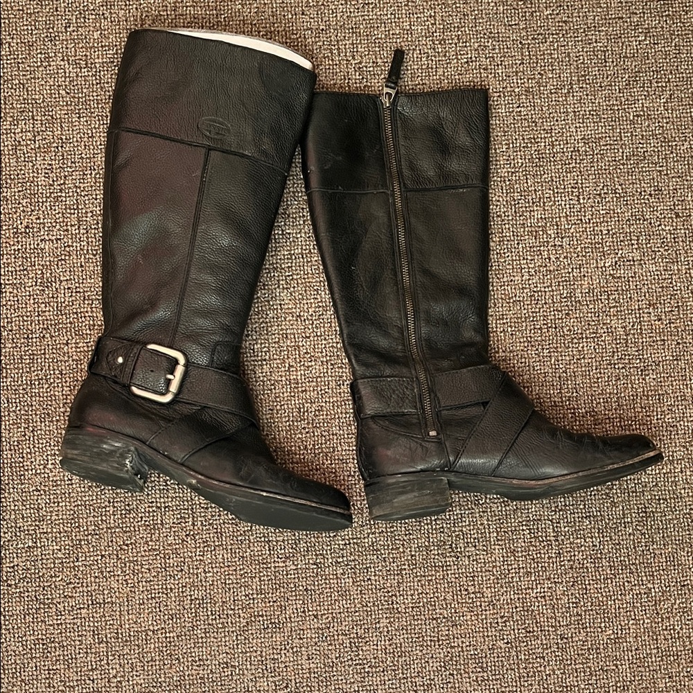 Fossil Black Leather Boots